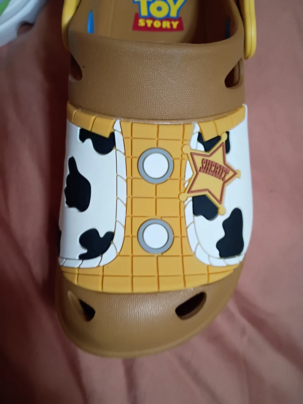 Disney Toy Story Kids' Clogs in White, Green & Brown